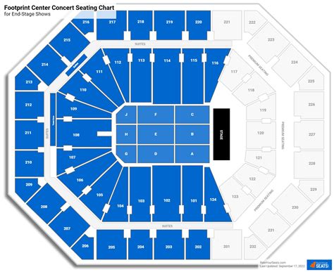 200 Level Sideline (Basketball) Footprint Center features two levels of suites between 100 and 200 level sections. Despite the added height, upper level sections 201-205 and 217-221 are still …